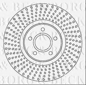 BORG & BECK bbd5348 -  Диск тормозной вентилируемый
